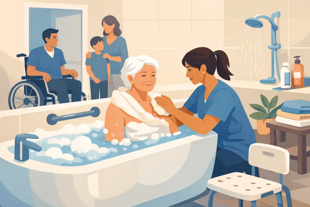 How to Arrange In-Home Bathing Help