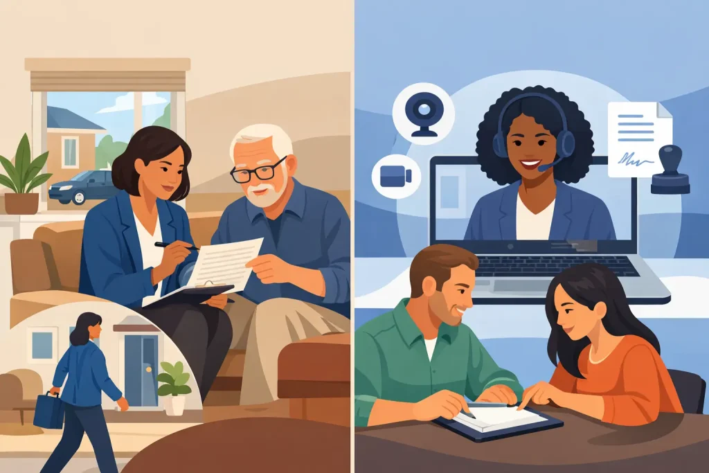 Mobile Notary vs Online Notary: Key Differences